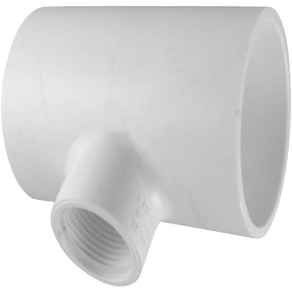 Charlotte Pipe And Foundry 1 In. Solvent Weld x 1/2 In. FIP Schedule 40 PVC Tee PVC 02401 3200HA - main
